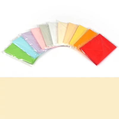 Boríték, C6, 11x16 cm - színes, krém, 80 g, 10 db