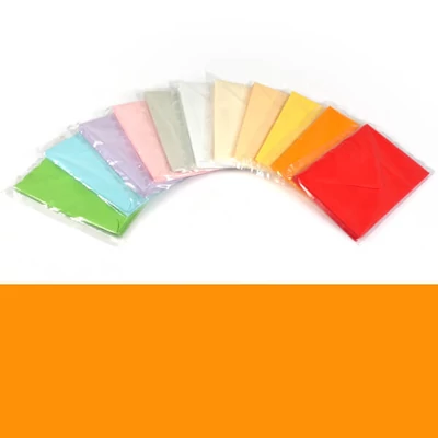 Boríték, C6, 11x16 cm - színes, narancssárga, 80 g, 10 db