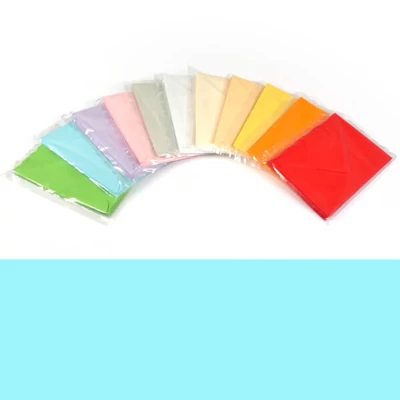 Boríték, C6, 11x16 cm - színes, kék, 80 g, 10 db