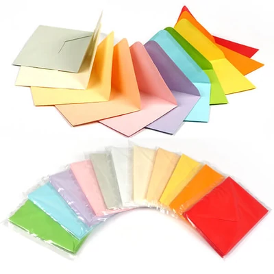 Boríték, C6, 11x16 cm, színes, 10 db - különféle színekben