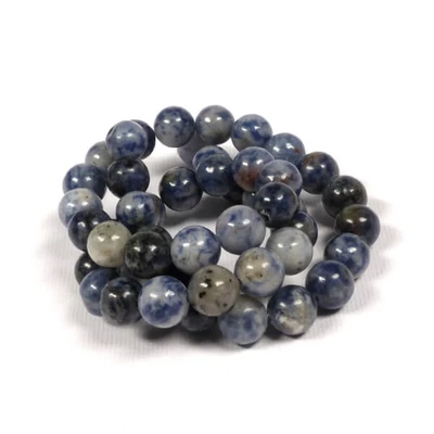 Ásványgyöngy - Lápisz denim, 8 mm, 1 szál