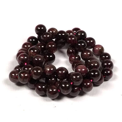 Ásványgyöngy - Gránát, 7-8 mm, 1 szál