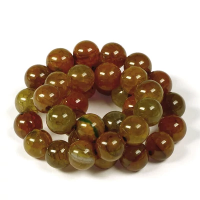 Ásványgyöngy - Sárga jáde, 10 mm, 1 szál
