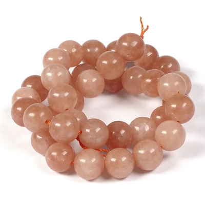 Ásványgyöngy - Napkő, 10 mm, 1 szál