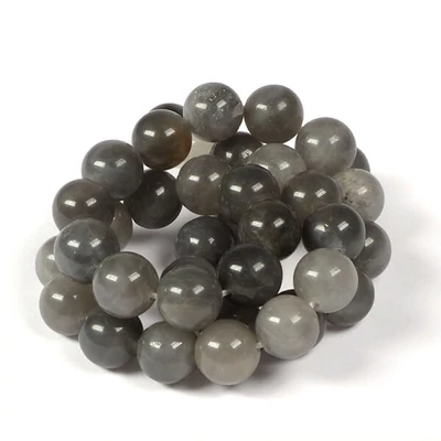 Ásványgyöngy - Kvarckristály, 10 mm, 1 szál