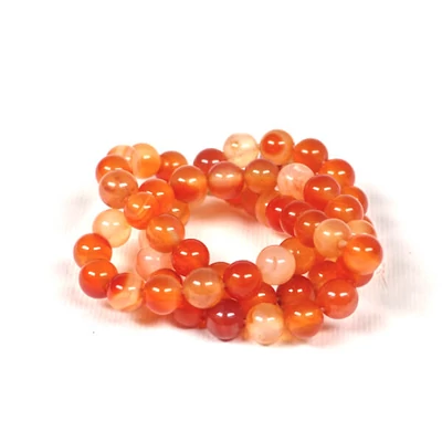 Ásványgyöngy - Barack jáde, 6 mm, 1 szál