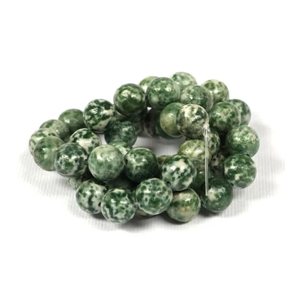 Ásványgyöngy - Fa achát, 8 mm, 1 szál