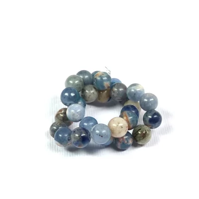 Ásványgyöngy - Szodalit, 6 mm, 1 szál, 7"