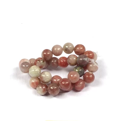 Ásványgyöngy - Lepidolit, 6 mm, 1 szál, 7"