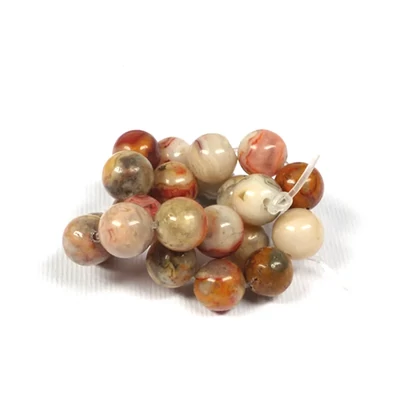 Ásványgyöngy - Lepidolit, 8 mm, 1 szál, 7"