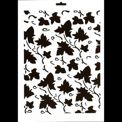 Stencil, Cadence, 21x30 cm - borostyánlevelek