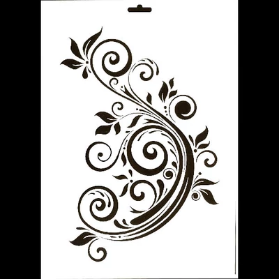 Stencil, Cadence, 21x30 cm - ornament