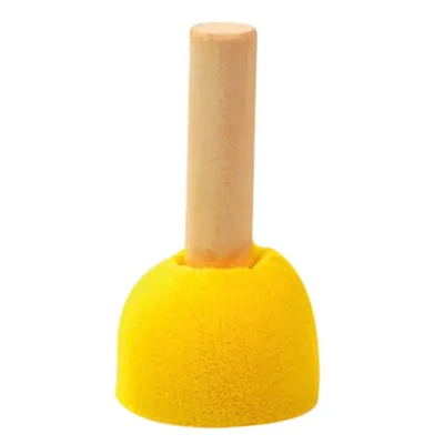 Szivacsecset, kerek - 50 mm, sárga