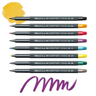 Caran d&#039;Ache Fibralo Brush Pen ecsetfilc - különféle színekben