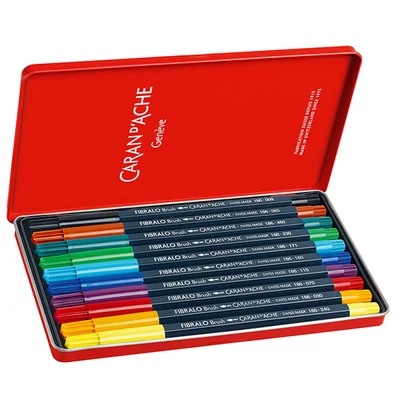 Caran d&#039;Ache Fibralo Brush Pen ecsetfilc készlet - 10 db