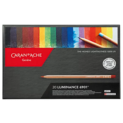 Caran d&#039;Ache Luminance 6901 színesceruza készlet - 20 db