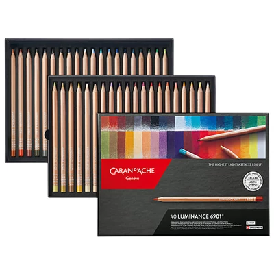 Caran d&#039;Ache Luminance 6901 színesceruza készlet - 40 db