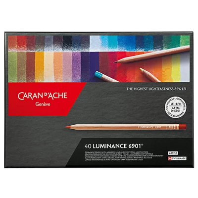 Caran d'Ache Luminance 6901 színesceruza készlet - 40 db