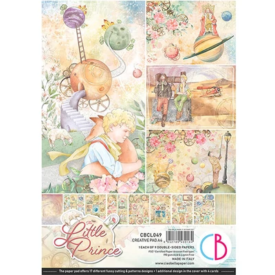 Ciao Bella scrapbook papírkészlet, A4, 9 ív - A kis herceg Creative Pad