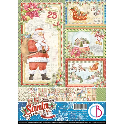 Ciao Bella scrapbook papírkészlet, A4, 9 ív - Kedves Mikulás Creative Pad