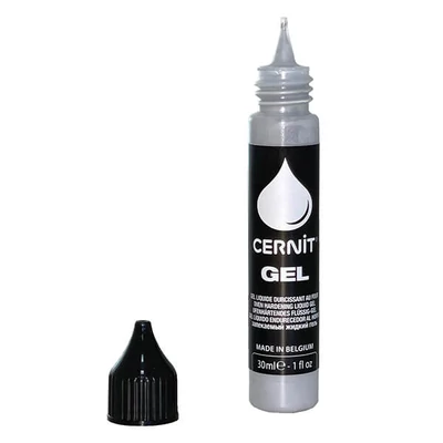 Cernit gel, Liquid folyékony gyurma, 30 ml - ezüst