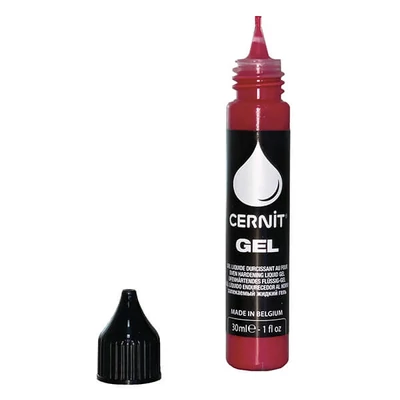 Cernit gel, Liquid folyékony gyurma, 30 ml - piros