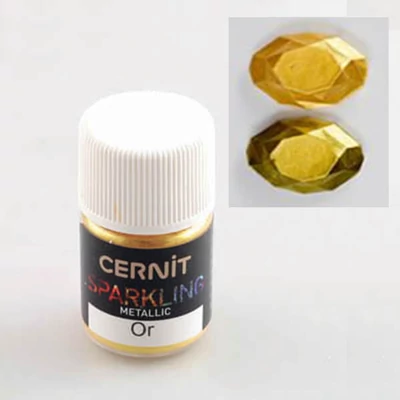 Cernit Sparkling metálpor - metál arany
