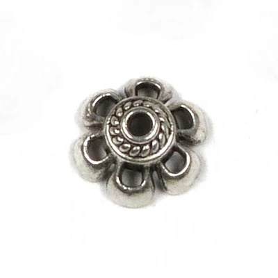 Charm fémdísz, 7 db - gyöngykupak 6 ágú, 10 mm