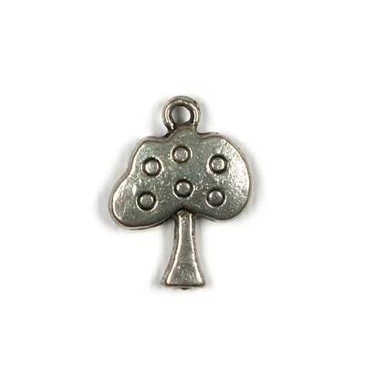 Charm fémdísz, 4 db - almafa, 3D