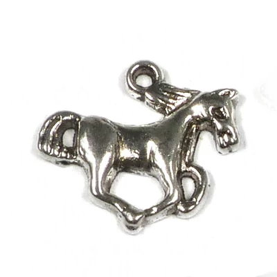 Charm fémdísz, 4 db - ló