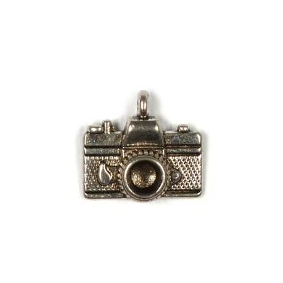 Charm fémdísz, 4 db - fényképezőgép, 3D