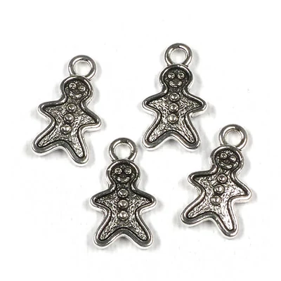 Charm fémdísz, 4 db - Mézike