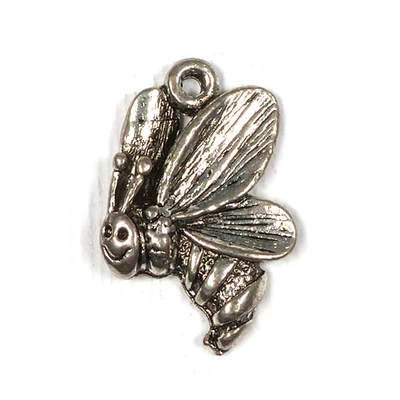 Charm fémdísz, 3 db - méhecske