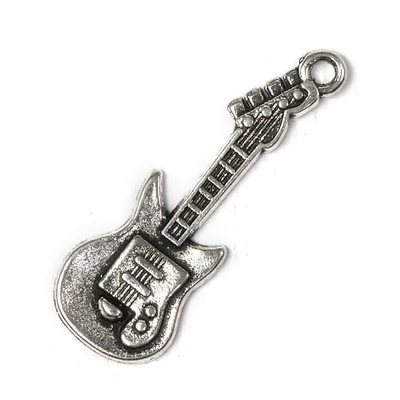 Charm fémdísz, 3 db - gitár