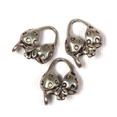 Charm fémdísz, 3 db - bikini felső, 3D