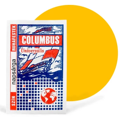 Columbus textilfesték, ruhafesték - napsárga