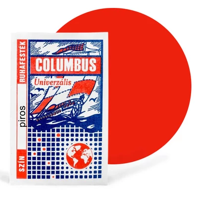 Columbus textilfesték, ruhafesték - piros
