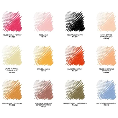 Conté pittkréta készlet - 12 db, portré, műanyag dobozos