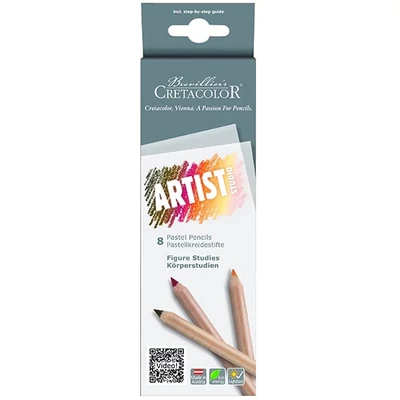 Cretacolor Artist Studio pasztellceruza készlet, 8 db-os, Figure Studies