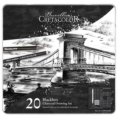 Cretacolor Black Box szén rajzkészlet - 20 db, Lánchíd