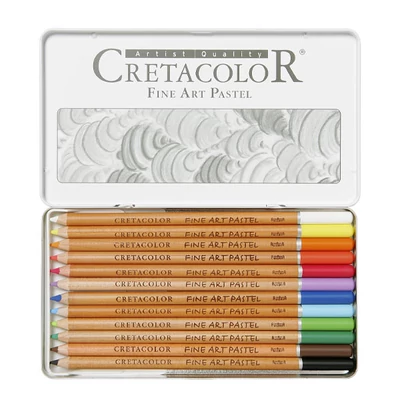 Cretacolor Fine Art Pastel pasztellceruza készlet - 12 db, fémdobozos