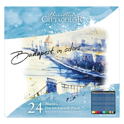 Cretacolor Marino akvarellceruza készlet - 24 db, Budapest in colors