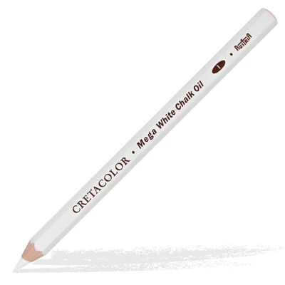 Cretacolor Mega pittceruza - fehér pasztell, olajos