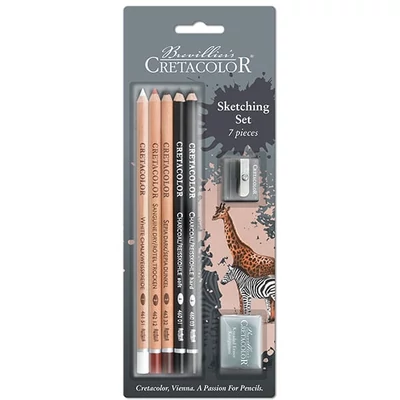 Cretacolor Sketching Set rajz- és vázlatkészlet, 7 db-os