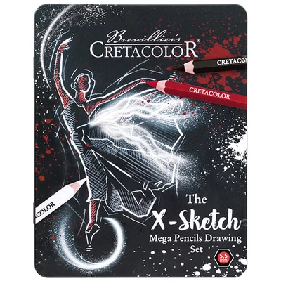 Cretacolor X-Sketch Mega rajz-és vázlatceruza készlet, 12 db