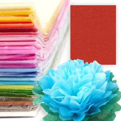 Selyempapír csomagban, 50x76 cm, 20 g, 24 db - piros