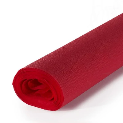 Krepp-papír, Educational, 40 g, 50x250 cm - 312 piros, bright red