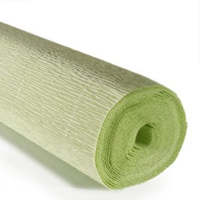 Virágkrepp-papír, 180 g, 50x250 cm - 566 halvány sárgászöld