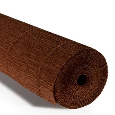 Virágkrepp-papír, 180 g, 50x250 cm - 568 sötétbarna