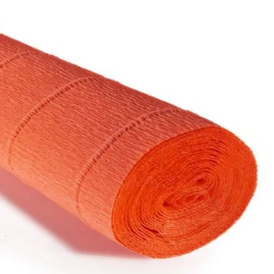 Virágkrepp-papír, 180 g, 50x250 cm - 581 fluo narancs